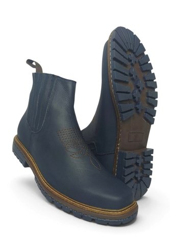 Botas En CUERO Para Hombre Marca Monserrate Ref El Aventurero Color Azul Monserrate