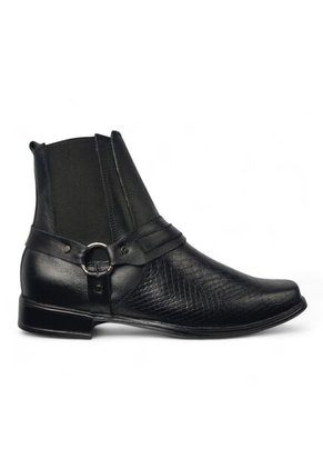 Botas En CUERO Para Hombre Marca Monserrate Ref Potro Color Negro