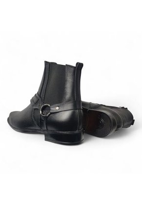 Botas En CUERO Para Hombre Marca Monserrate Ref Potro Color Negro