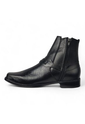 Botas En CUERO Para Hombre Marca Monserrate Ref Potro Color Negro