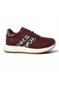 Tenis En CUERO Para Mujer Marca Moreliber Ref Elite Color Vino-Animal Print de Monserrate