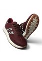 Tenis En CUERO Para Mujer Marca Moreliber Ref Elite Color Vino-Animal Print de Monserrate