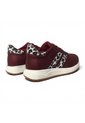 Tenis En CUERO Para Mujer Marca Moreliber Ref Elite Color Vino-Animal Print de Monserrate