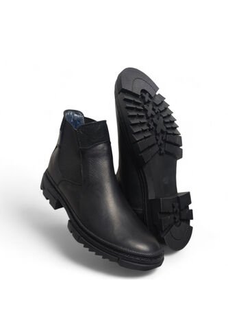 Botas En CUERO Para Hombre Color Negro Marca Monserrate Ref. Alcalá Monserrate