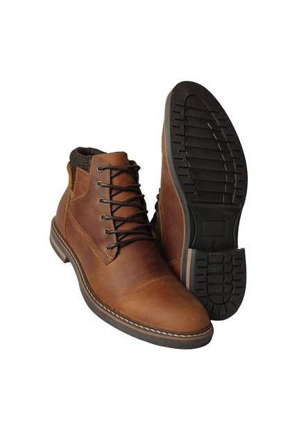 Botas En Cuero Para Hombre Color Caoba Marca Monserrate Ref. Galeras