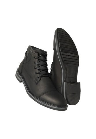Botas En Cuero Para Hombre Color Negro Marca Monserrate Ref. Galeras Monserrate