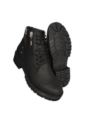 Bota En Cuero Para Mujer Color Negro MoreLiber Ref. Zafiro