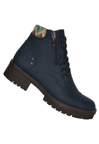 Bota En Cuero Para Mujer Color Azul MoreLiber Ref. Zafiro Monserrate