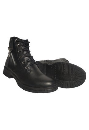 Bota En Cuero Para Mujer Color Negro MoreLiber Ref. Ambrosia