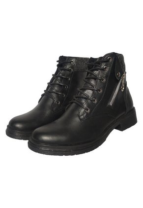 Bota En Cuero Para Mujer Color Negro MoreLiber Ref. Ambrosia