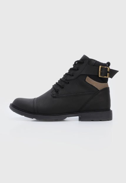 Bota Casual Negro-Beige Monserrate