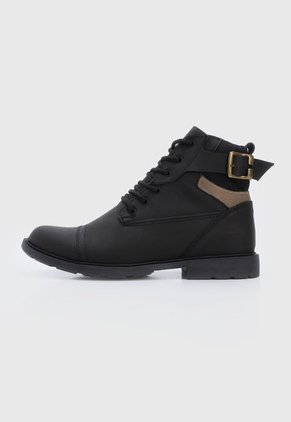Bota Casual Negro-Beige Monserrate