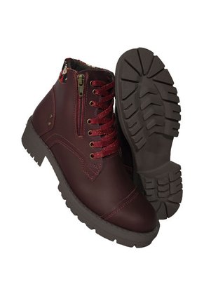 Bota En Cuero Para Mujer Color Vinotinto MoreLiber Ref. Zafiro
