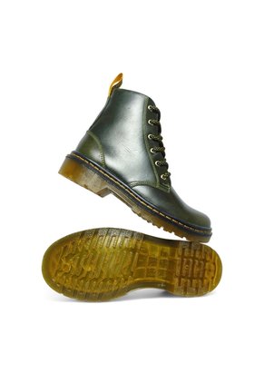 Botines De Mujer En Cuero Color Verde Esmeralda MoreLiber Ref. Épica