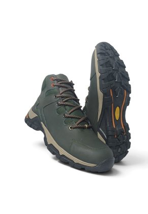 Botas En CUERO Para Hombre Marca Monserrate Ref Niebla Color Verde