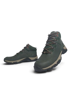 Botas En CUERO Para Hombre Marca Monserrate Ref Niebla Color Verde