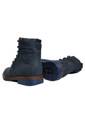 Botas En Cuero Para Hombre Color Azul Marca Monserrate Ref. Invicto