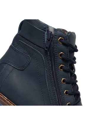 Botas En Cuero Para Hombre Color Azul Marca Monserrate Ref. Invicto