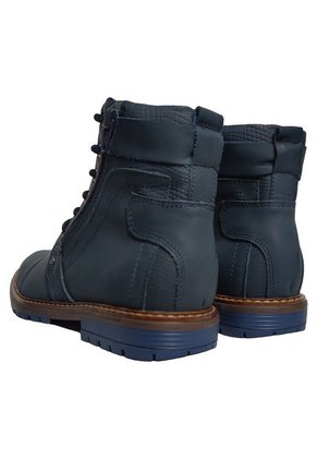 Botas En Cuero Para Hombre Color Azul Marca Monserrate Ref. Invicto