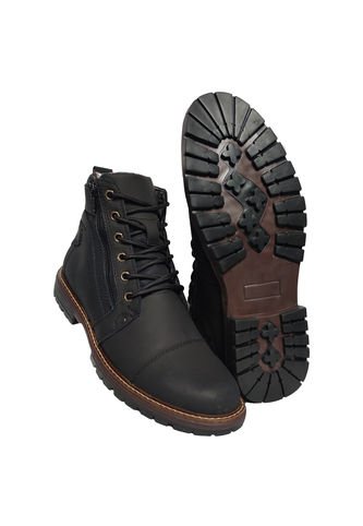 Botas En Cuero Para Hombre Color Negro Marca Monserrate Ref. Invicto Monserrate