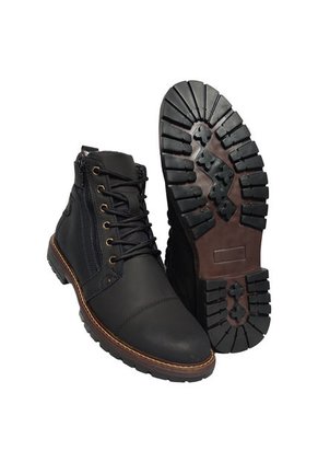 Botas En Cuero Para Hombre Color Negro Marca Monserrate Ref. Invicto