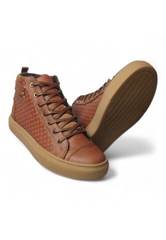 Tenis En CUERO Para Mujer Marca Moreliber Ref Prisma Color Miel Monserrate