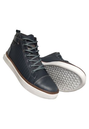 Tenis En Cuero Para Hombre En Bota Color Gris Marca Monserrate Ref. Coral