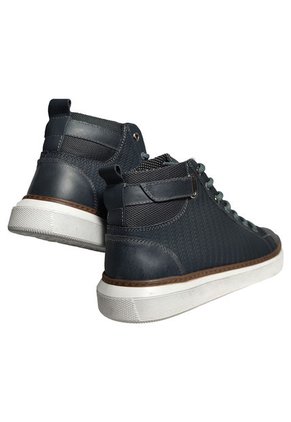 Tenis En Cuero Para Hombre En Bota Color Gris Marca Monserrate Ref. Coral