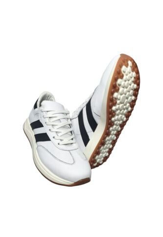 Tenis En CUERO Para Mujer Marca Moreliber Ref Élite Color Blanco-negro Monserrate