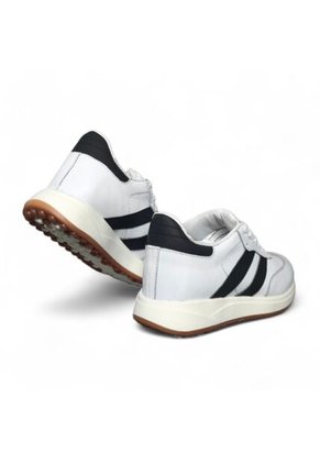 Tenis En CUERO Para Mujer Marca Moreliber Ref Élite Color Blanco-negro