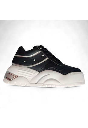 Tenis Sneakers Para Mujer Marca Monserrate Ref. Nácar Color Negro