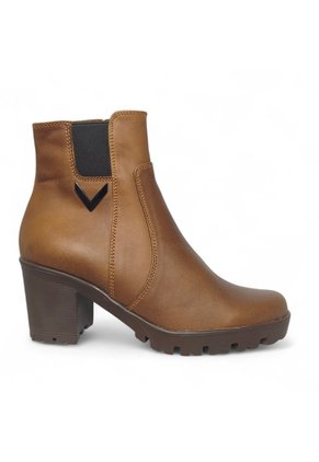 Botines De Mujer En Cuero Color Marron MoreLiber Ref. Lux