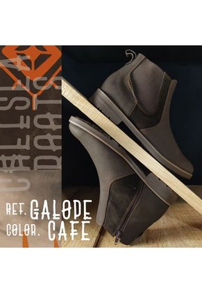 Botas En Cuero Para Hombre Color Cafe Marca Monserrate R.Galope
