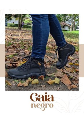 Botas En Cuero Outdoor Para Mujer Color Negro MoreLiber By Monserrate Gaia