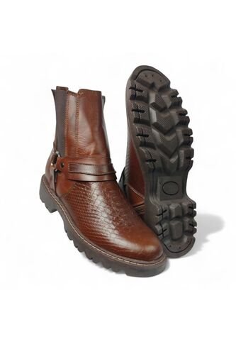 Botas En CUERO Para Hombre Marca Monserrate Ref Herradura Color Miel Monserrate