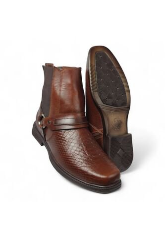 Botas En CUERO Para Hombre Marca Monserrate Ref Potro Color Miel Monserrate