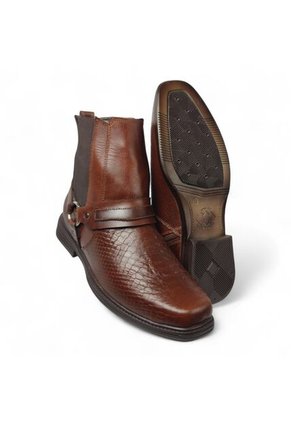 Botas En CUERO Para Hombre Marca Monserrate Ref Potro Color Miel