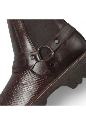 Botas En CUERO Para Hombre Marca Monserrate Ref Herradura Color Café