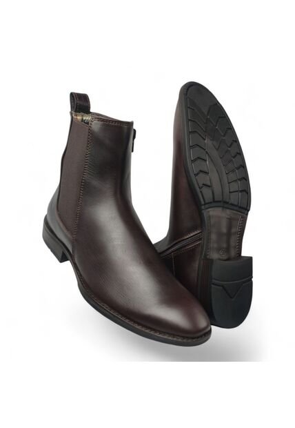 Botas En CUERO Para Hombre Marca Monserrate Ref Fontanar Color Café