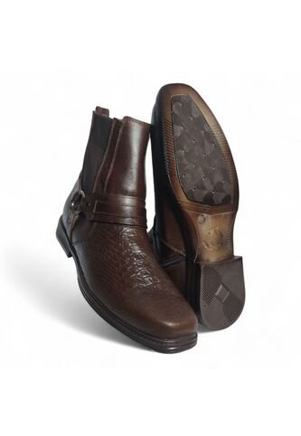 Botas En CUERO Para Hombre Marca Monserrate Ref Potro Color Café Monserrate