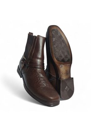 Botas En CUERO Para Hombre Marca Monserrate Ref Potro Color Café