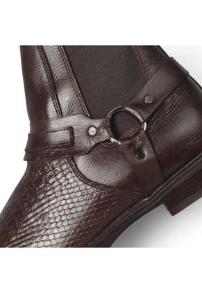 Botas En CUERO Para Hombre Marca Monserrate Ref Potro Color Café