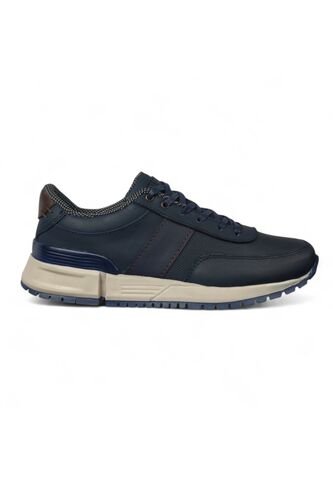 Tenis En CUERO Para Hombre Marca Monserrate Ref Vulcano Color Azul Monserrate