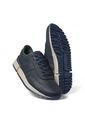 Tenis En CUERO Para Hombre Marca Monserrate Ref Vulcano Color Azul de Monserrate