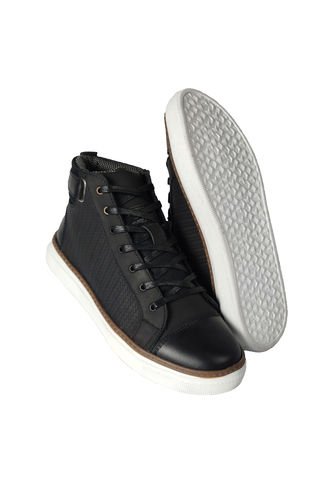 Tenis En Cuero Para Hombre En Bota Color Negro Marca Monserrate Ref. Coral Monserrate