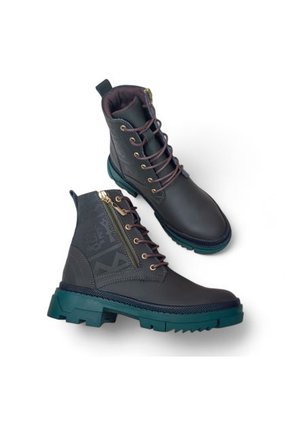 Bota De Mujer En Cuero Color Verde MoreLiber Ref. Mandala