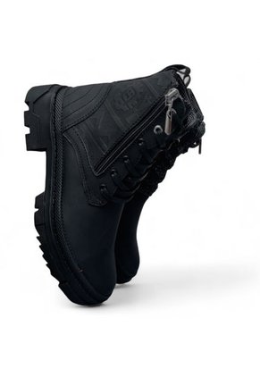 Bota De Mujer En Cuero Color Negro MoreLiber Ref. Mandala