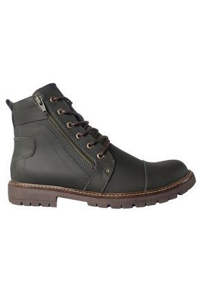 Botas En Cuero Para Hombre Color Verde Marca Monserrate Ref. Invicto