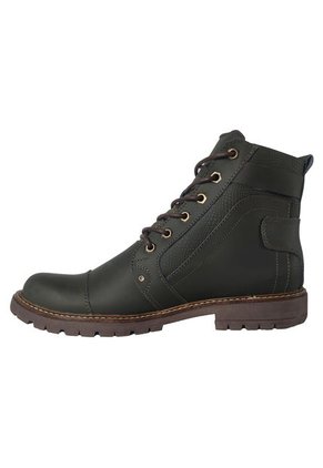Botas En Cuero Para Hombre Color Verde Marca Monserrate Ref. Invicto