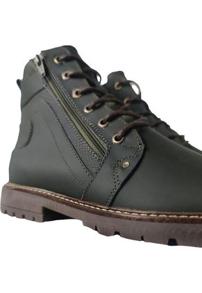 Botas En Cuero Para Hombre Color Verde Marca Monserrate Ref. Invicto